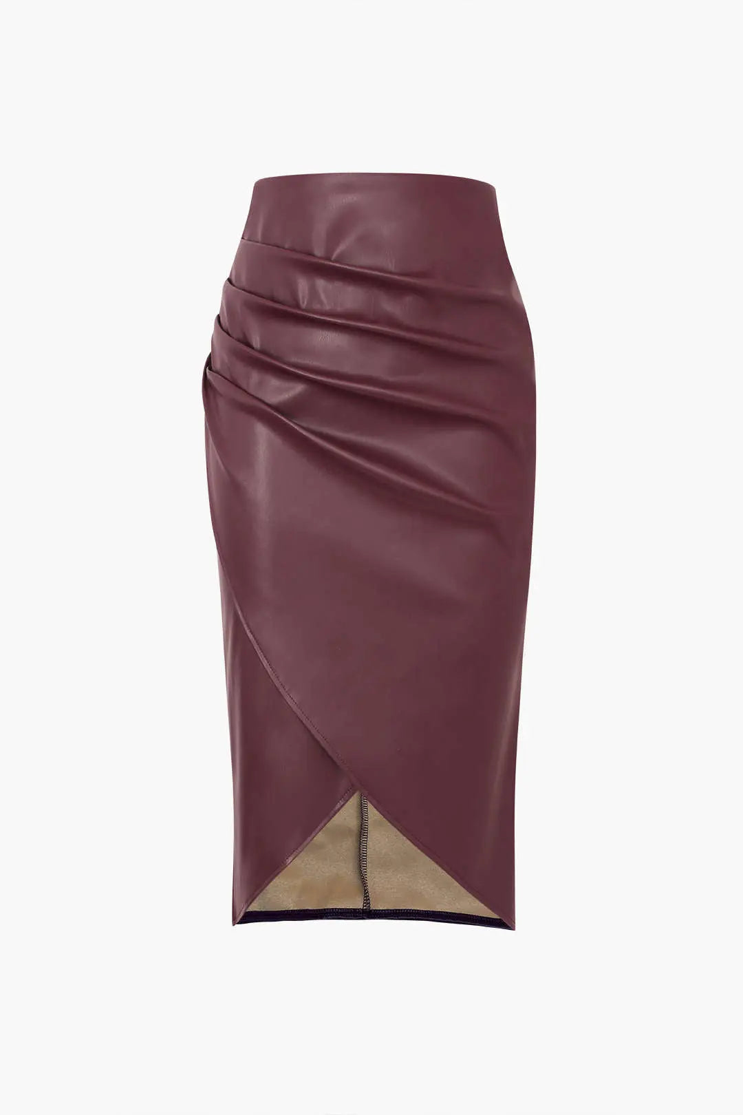 Charity - Elegant Ruched Design Woman's Midi Skirt Dreamardi