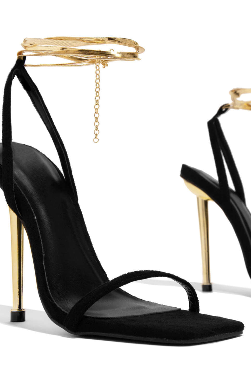 Square Toe Chain High Heels Dreamardi