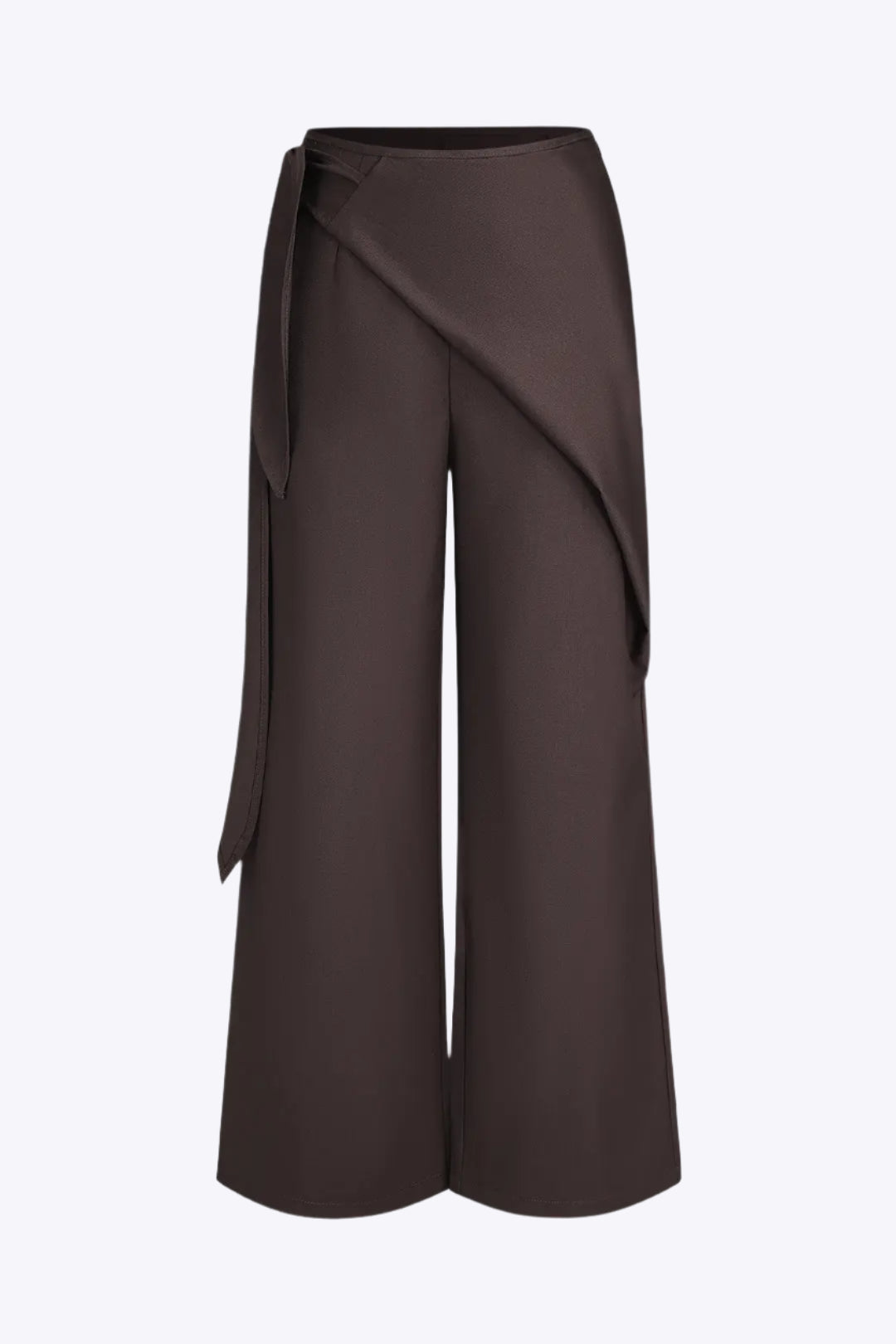 Asymmetrical Zipper Strappy Wide Leg Trousers Dreamardi
