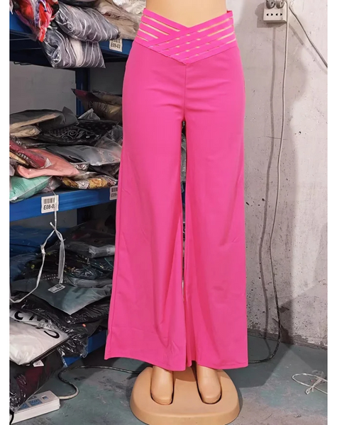 Anouk - Chic High-Waisted Elegance Woman's Trousers