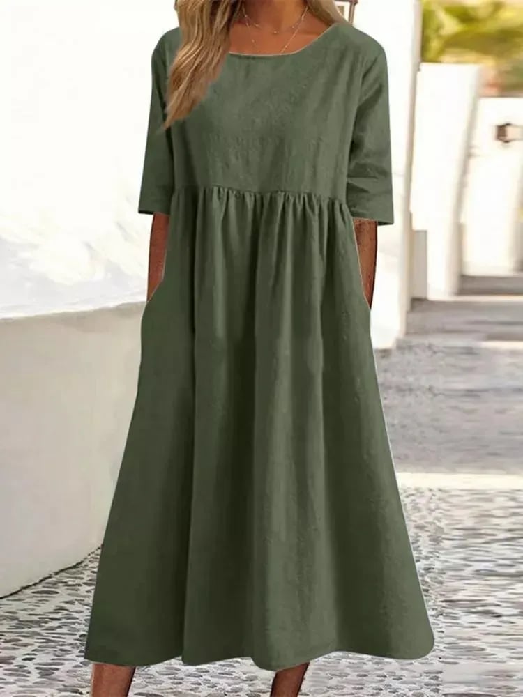 Matilda - Chic High Quality Modern Style Woman's Midi Dress
