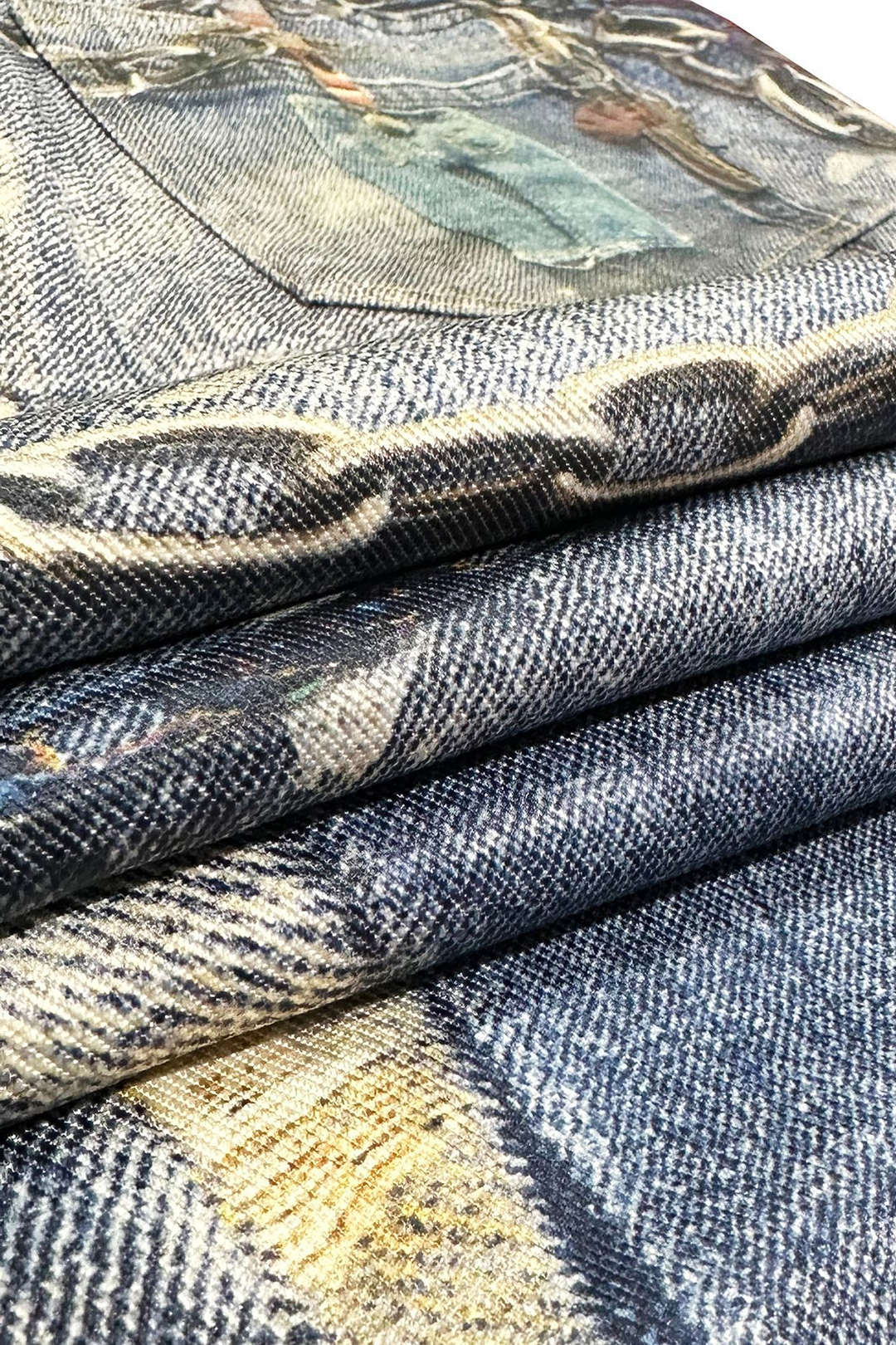 Color Block Button Wide Leg Trousers Dreamardi