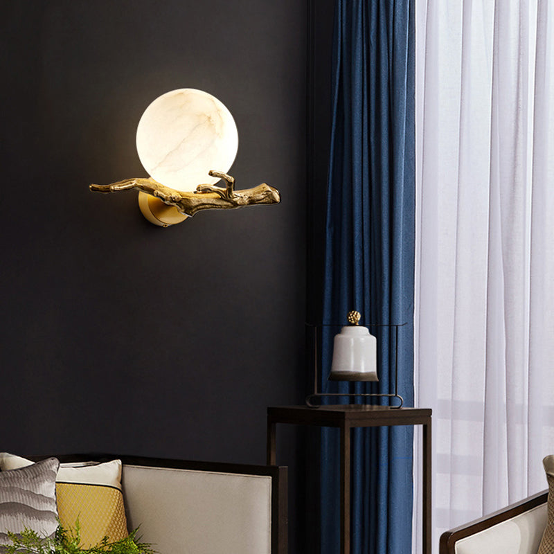 TwigLight - Modern Marble Accent Wall Lamp