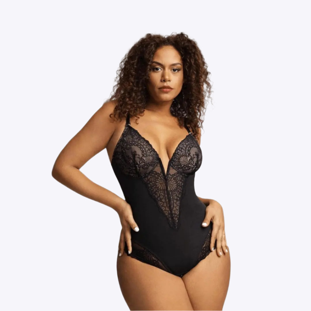 Lace Diepe-V Bodysuit Dreamardi