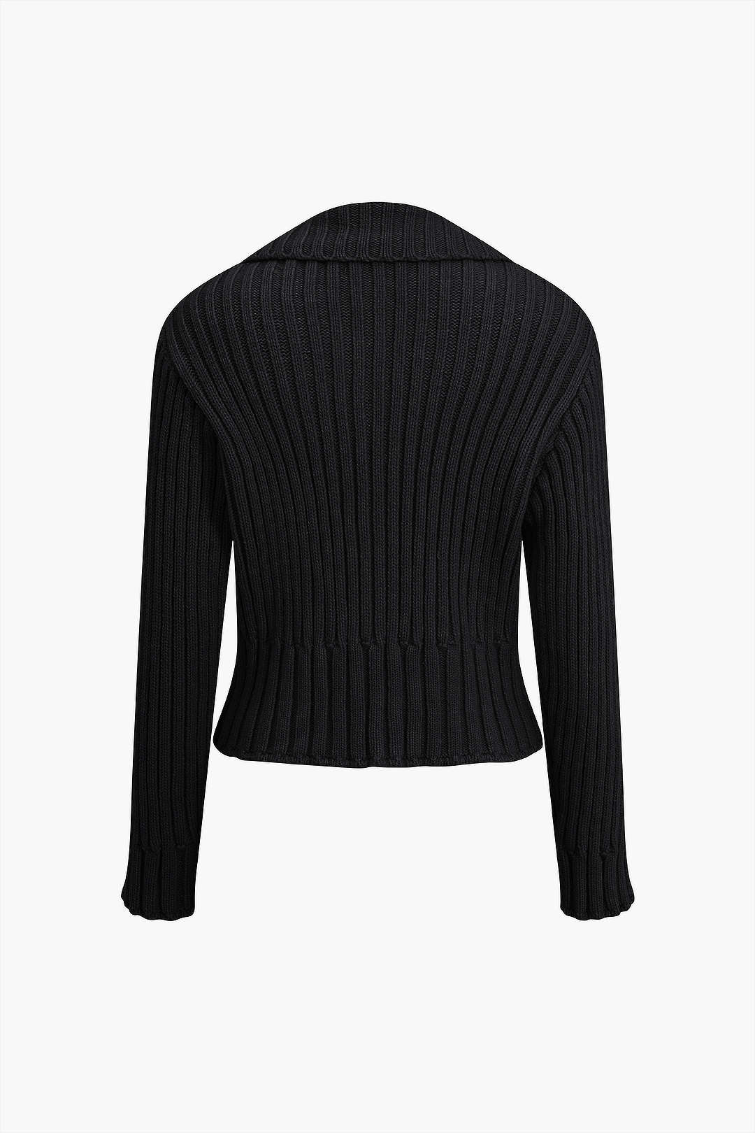 Ribbed Button-Front Pockets Sweater Cardigan Dreamardi