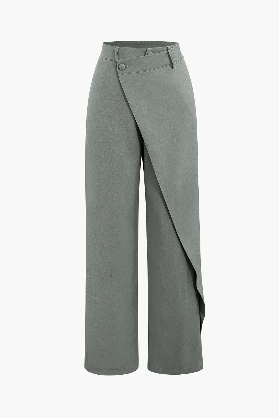 Draped Wrap Straight Leg Suit Pants Dreamardi