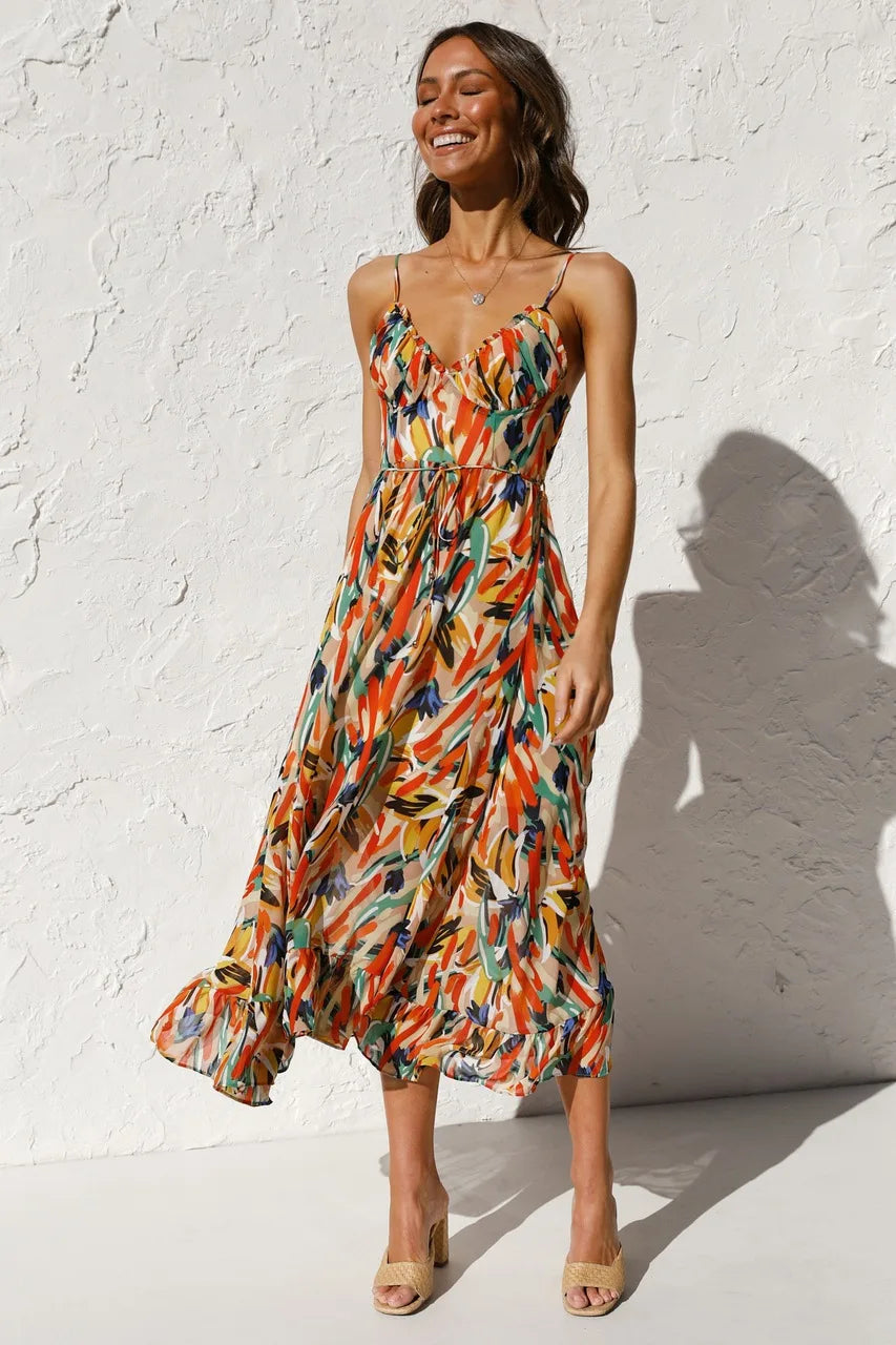 Caroline - Elegant Sleeveless Woman's Summer Dress