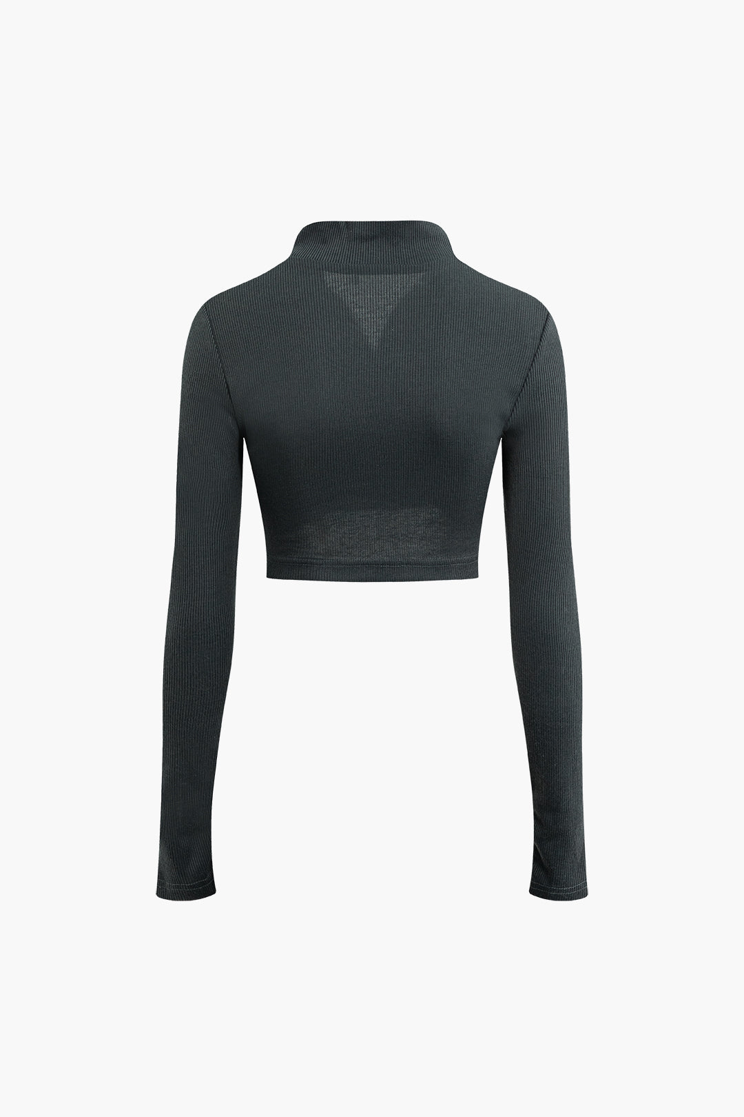 Letter Embroidered Rib Knit Stand Collar Zipper Crop Cardigan And Pleated Mini Skirt Set Dreamardi