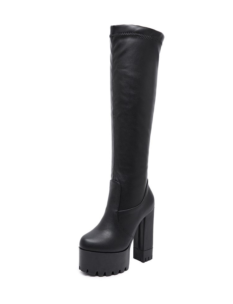 Knee-high boots for women thigh-high boots for women shoe elastic boots Dreamardi