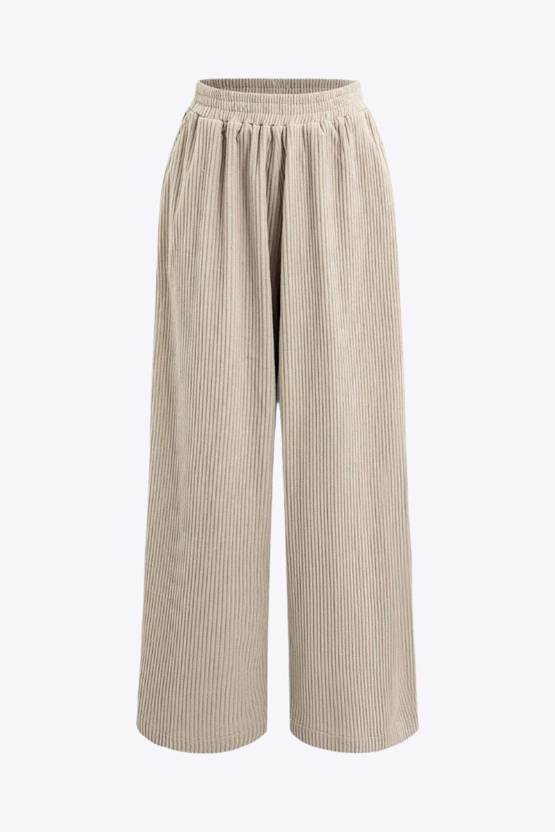Solid Pleated Wide Leg Pants Dreamardi