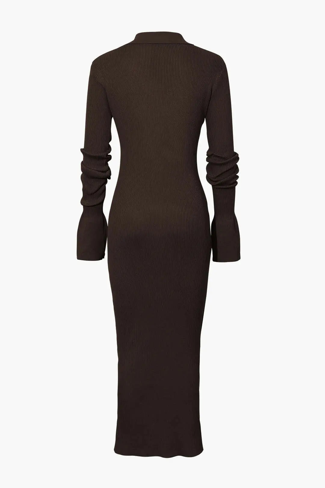 Charlotte - Elegant Ribbed Button Detail Woman's Maxi Dress Dreamardi