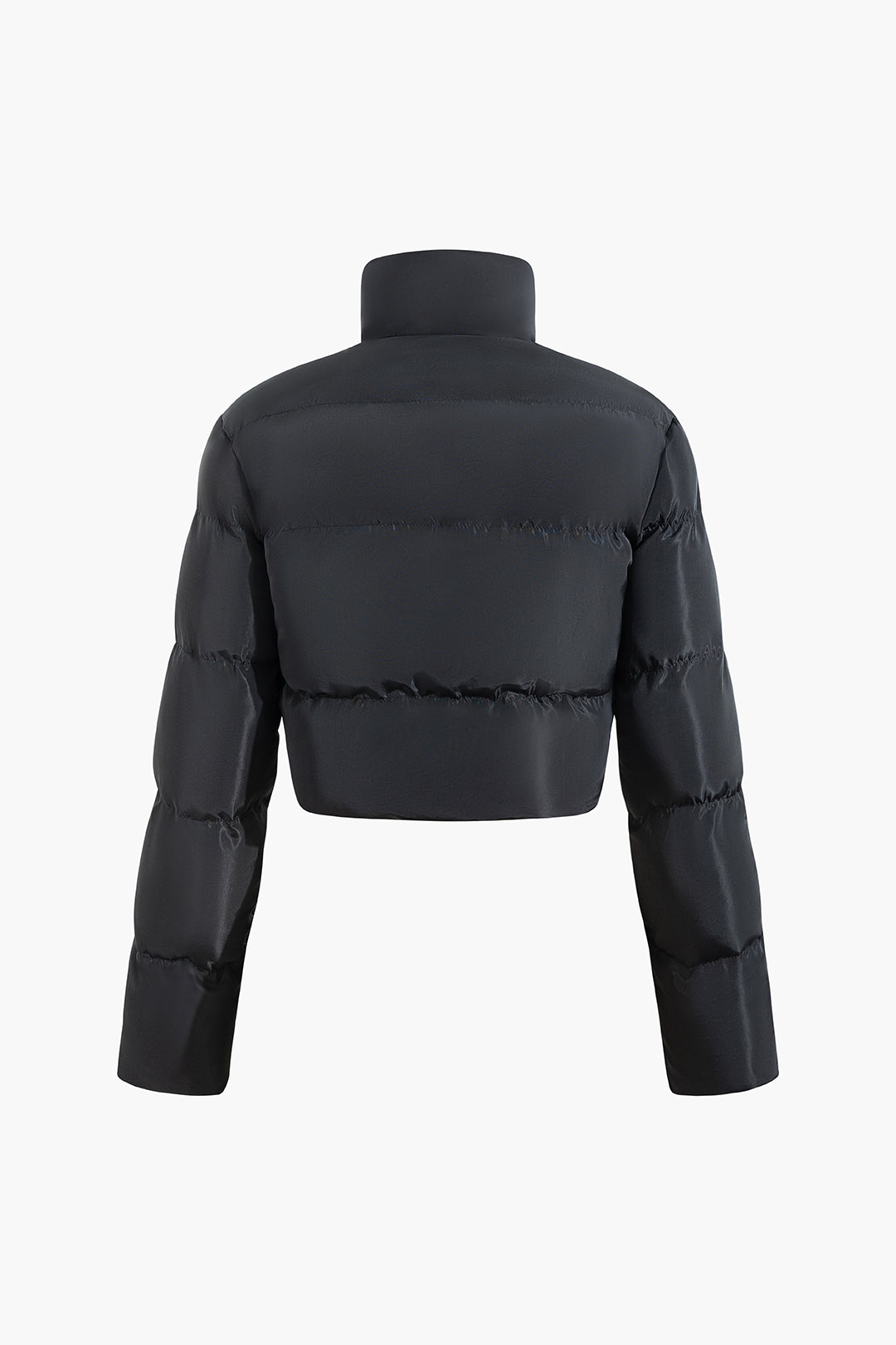 Stand Collar Cut Out Puffer Jacket Dreamardi