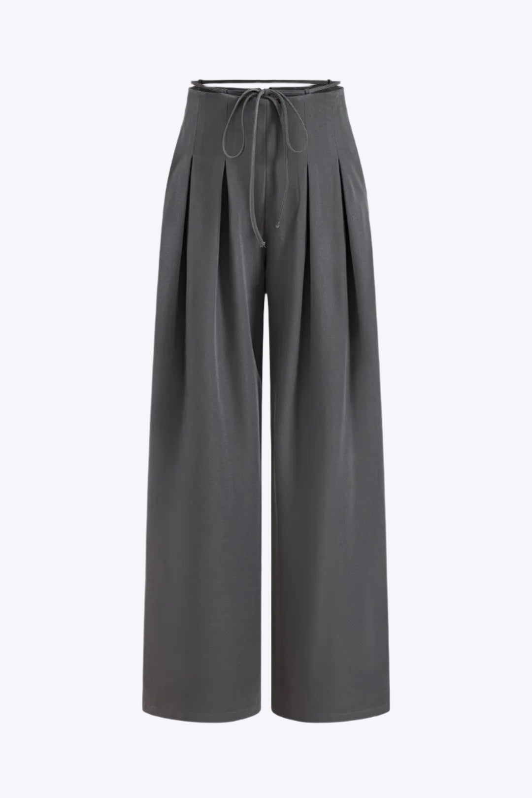 Tie Front Pleated Pocket Trousers Dreamardi