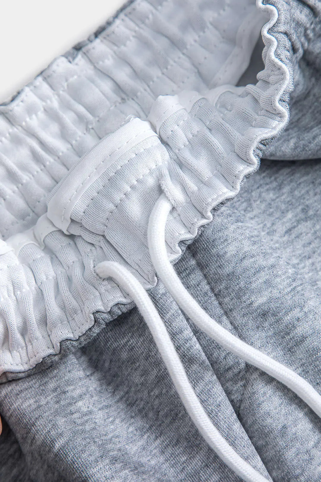 Letter Print High Waist Drawstring Wide Leg Trousers Dreamardi