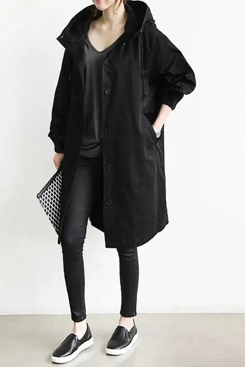Cynthia - Waterproof Hooded Woman's Trench Jacket Dreamardi