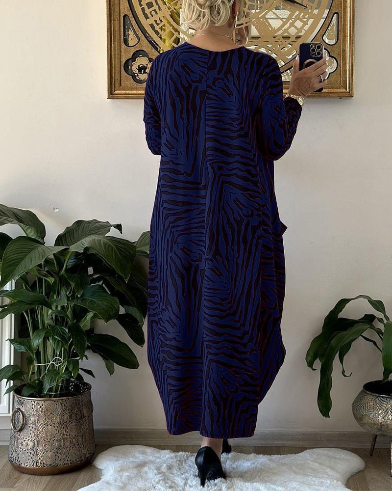 Marvy - Savana Animal Print Loose Summer Dress for Women