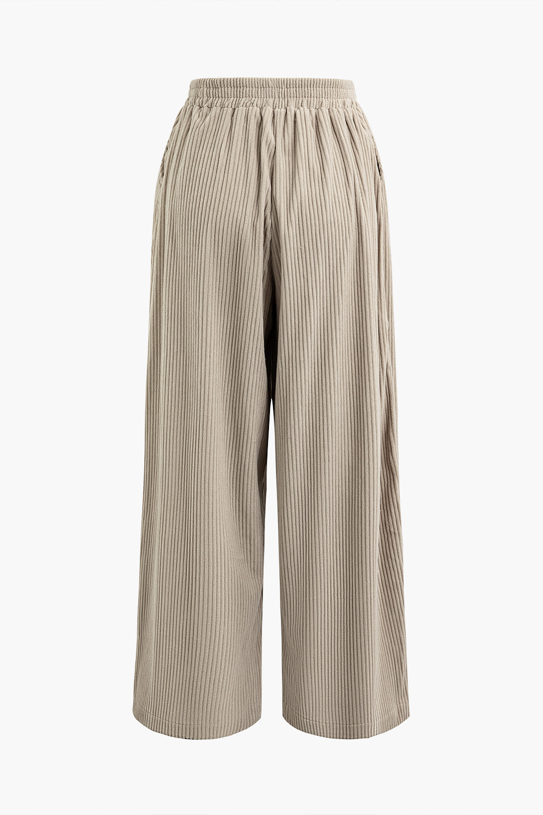 Solid Pleated Wide Leg Pants Dreamardi
