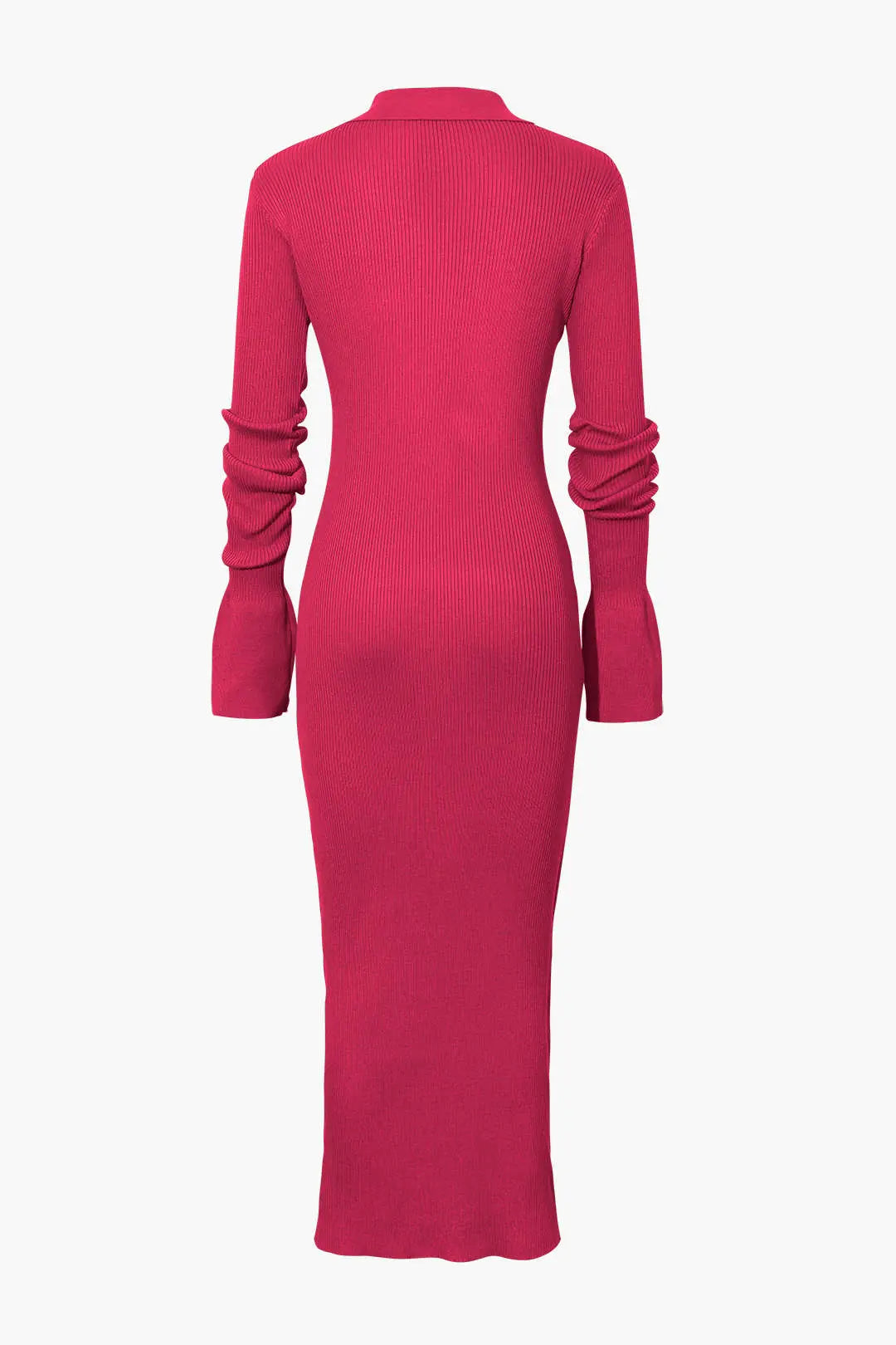 Charlotte - Elegant Ribbed Button Detail Woman's Maxi Dress Dreamardi