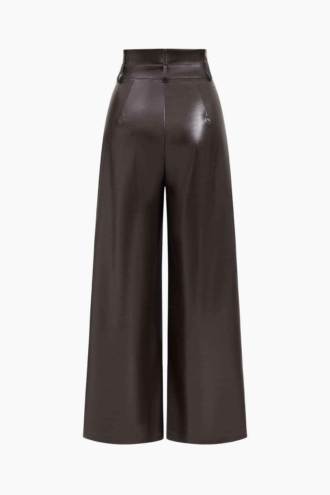 Faux Leather High Waist Trousers Dreamardi