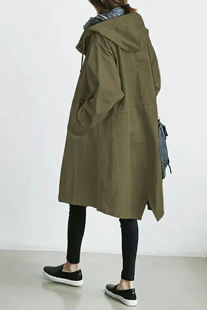 Cynthia - Waterproof Hooded Woman's Trench Jacket Dreamardi