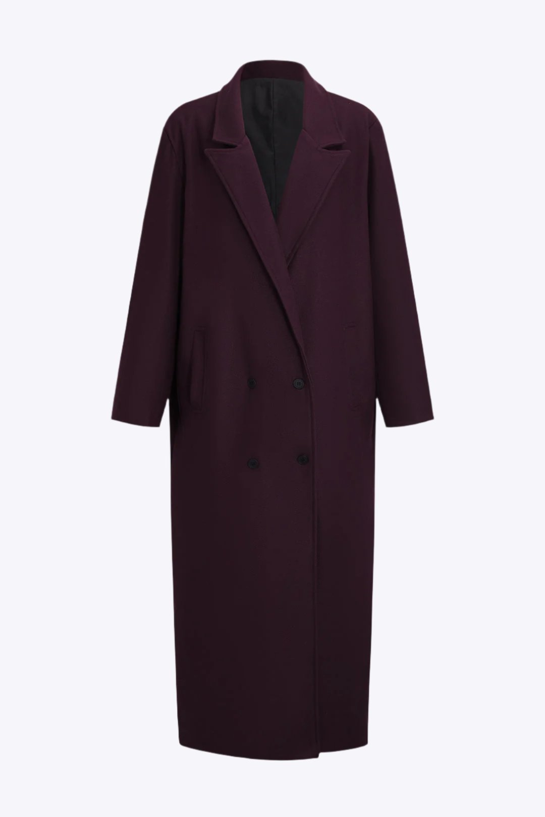 Pocketed Button Notched Lapel Coat Dreamardi