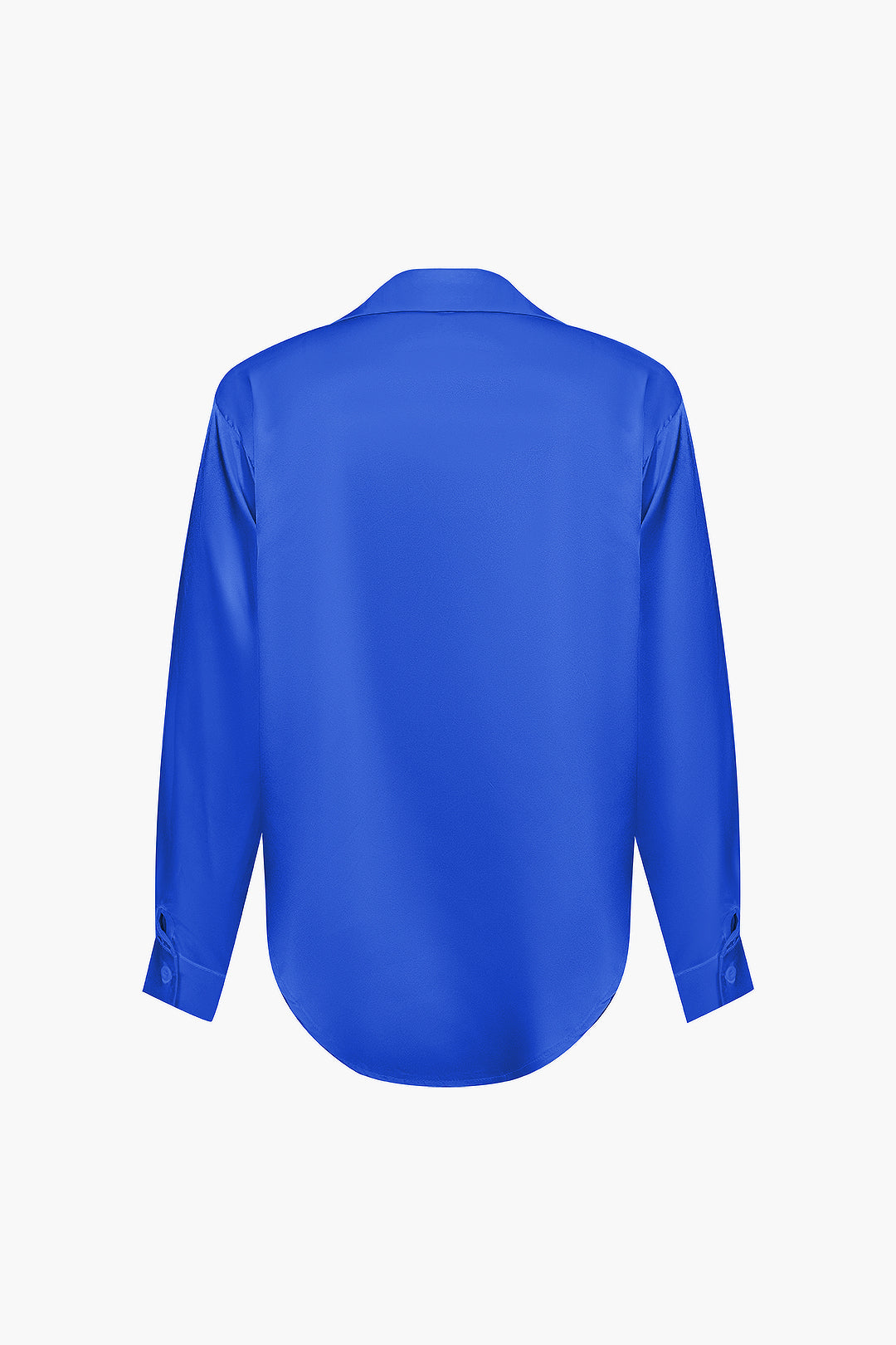 Basic Solid Satin Long-Sleeve Shirt Dreamardi