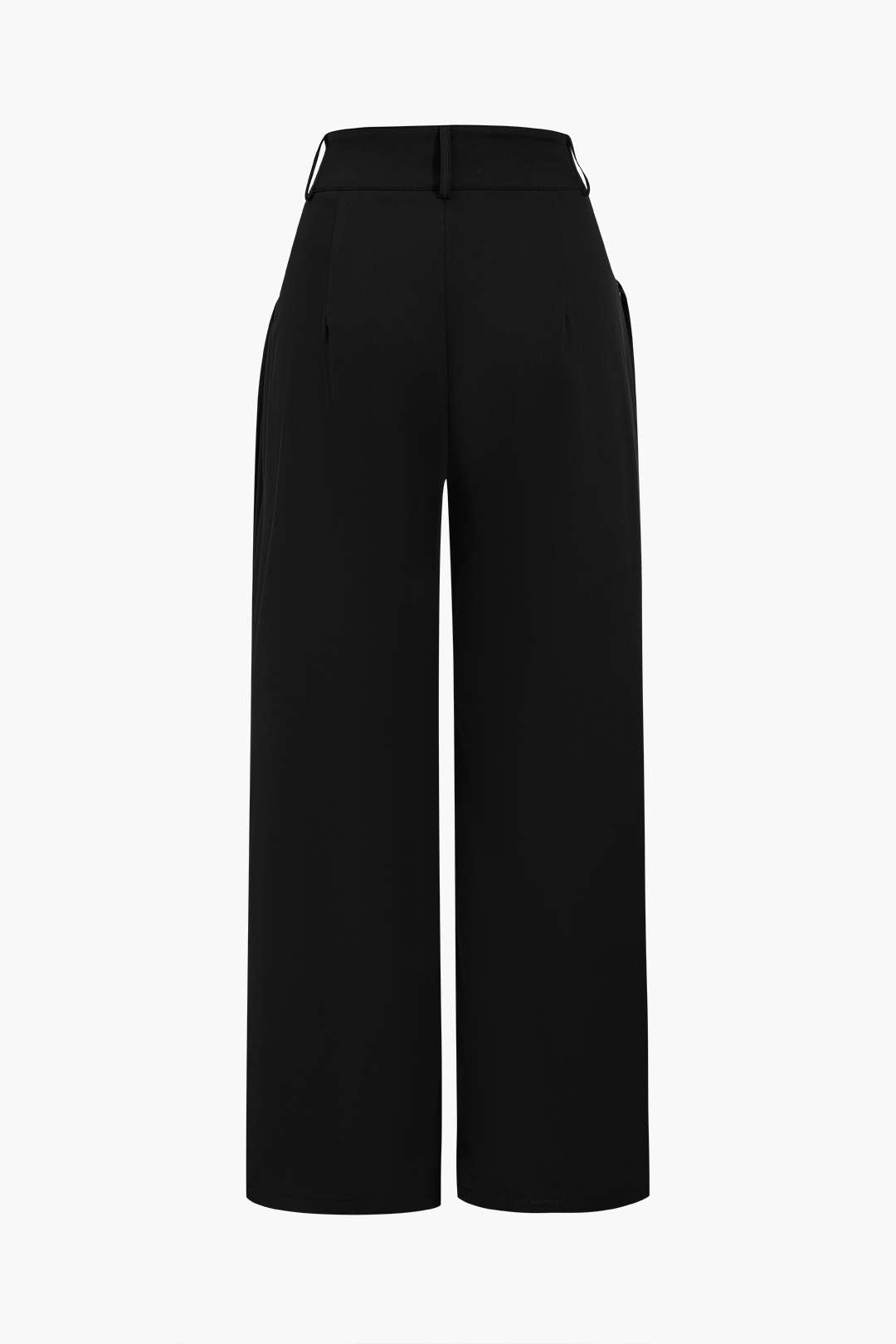 Solid Wide Leg Pocket Trousers Dreamardi