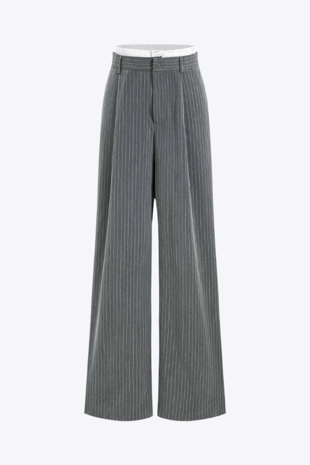 Stripes Print High Waist Trousers Dreamardi