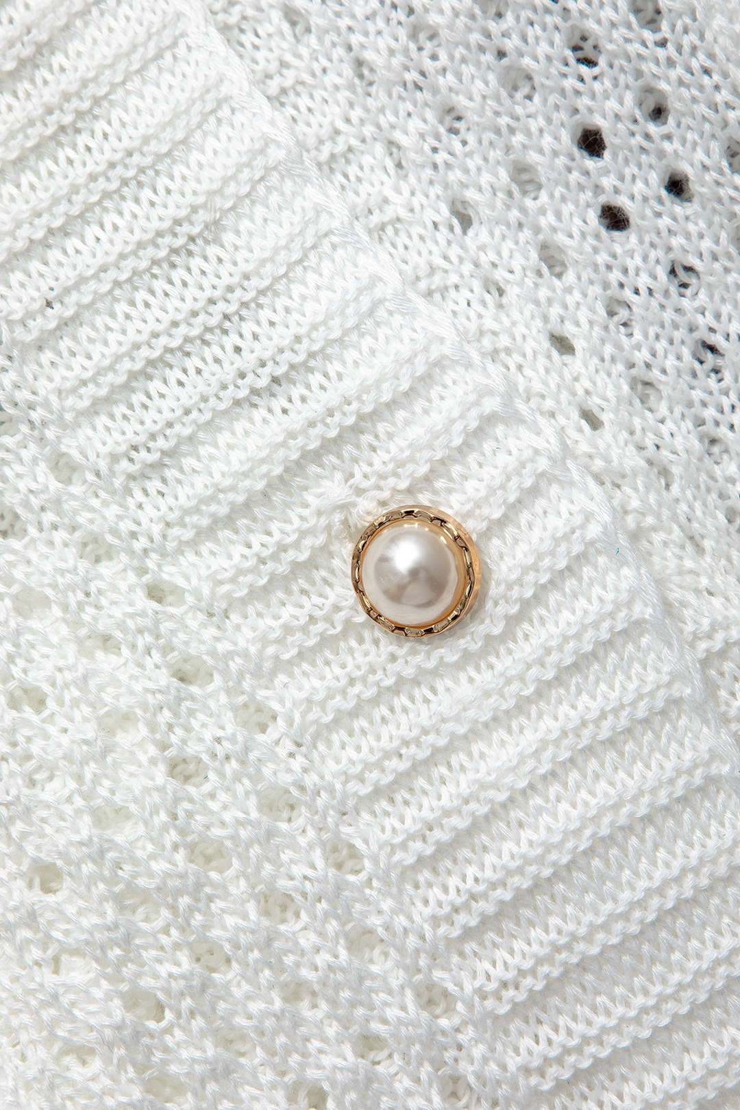 Striped Crochet Knit Cardigan and Shorts Set Dreamardi