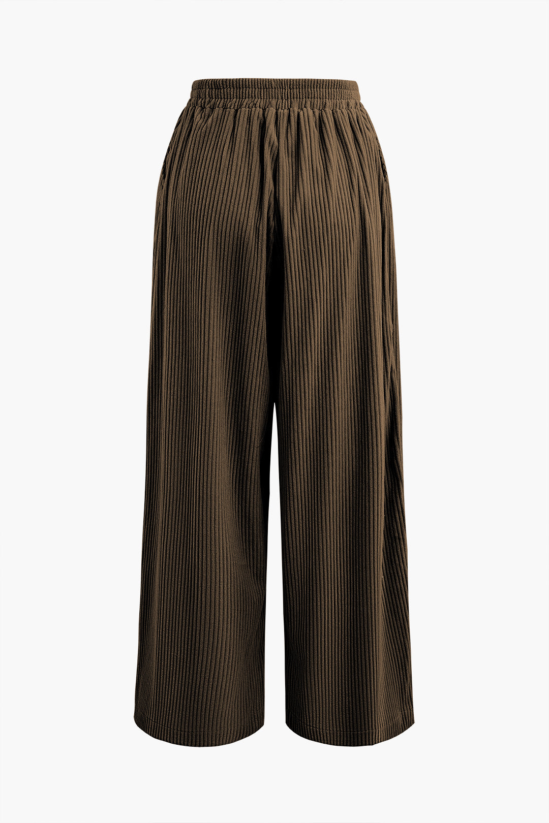 Solid Pleated Wide Leg Pants Dreamardi