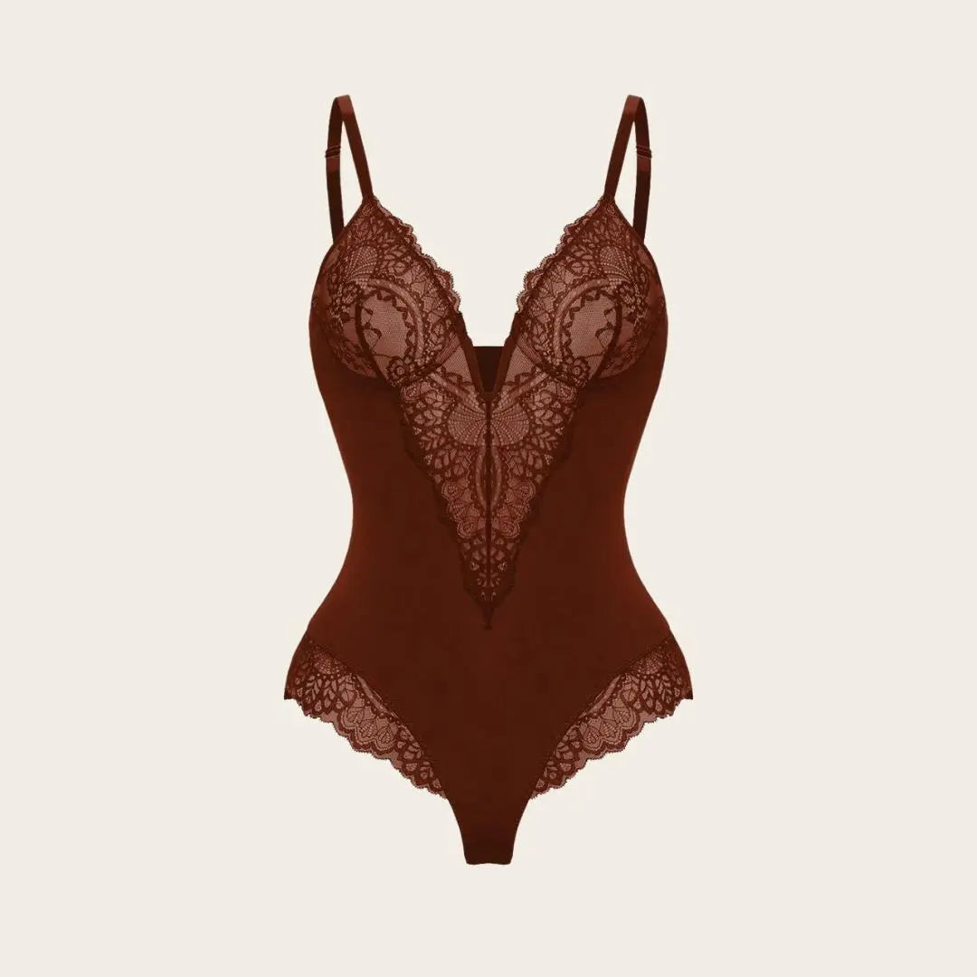 Lace Diepe-V Bodysuit Dreamardi