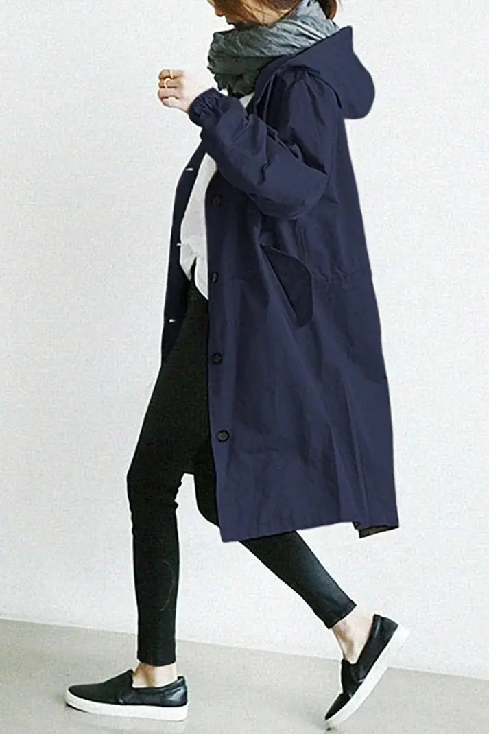 Cynthia - Waterproof Hooded Woman's Trench Jacket Dreamardi