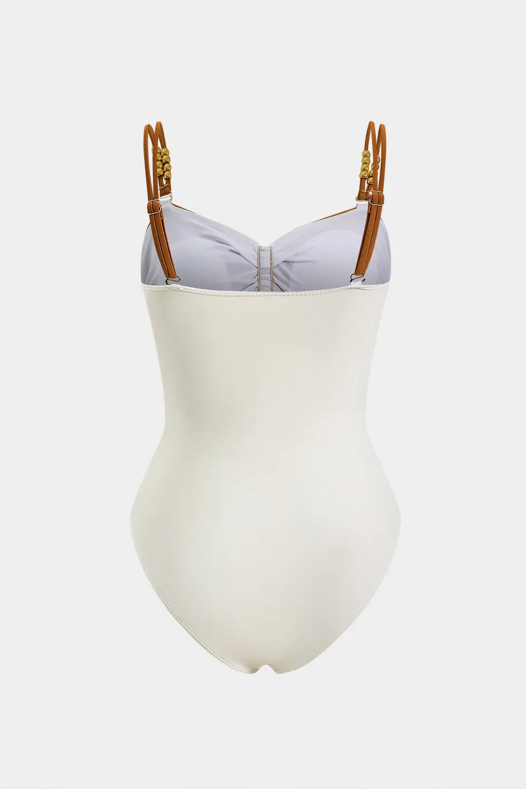 Tummy Control Cut Out Slip Swimwear And Ruched Slit Cover Up Set Dreamardi