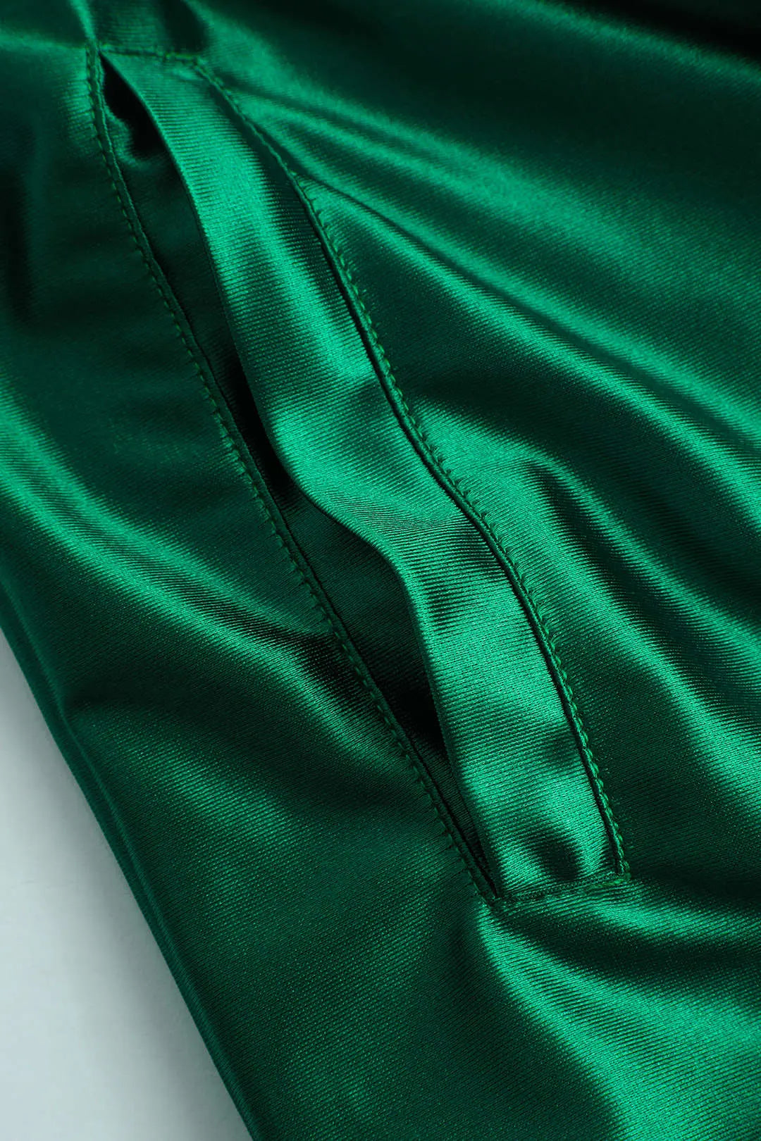 Satin Drawstring Wide Leg Pants Dreamardi