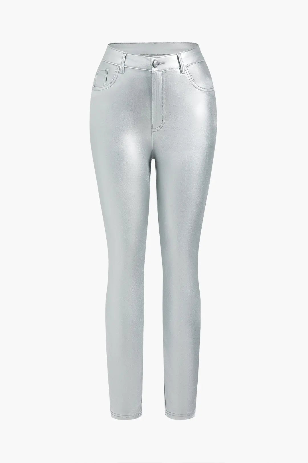 Basic Faux Leather Trousers Dreamardi
