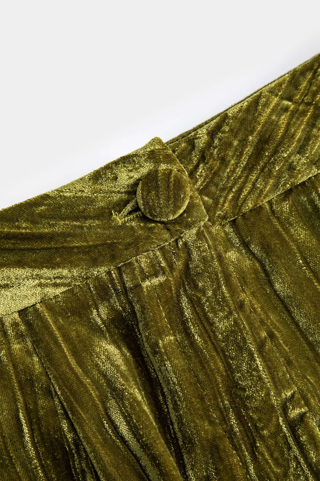 Velvet Pocket Button Trousers Dreamardi