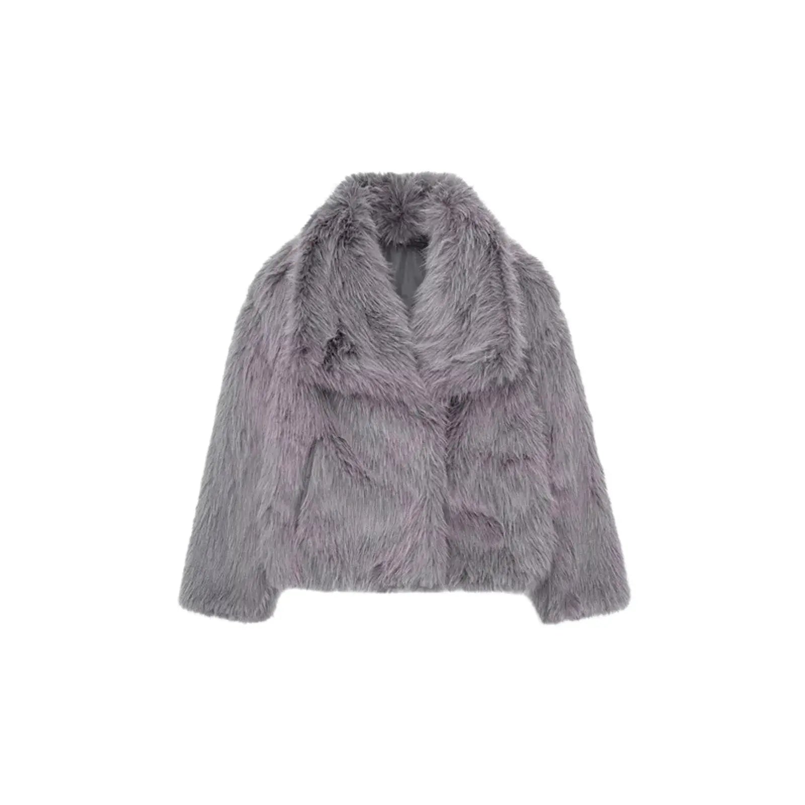 Audrey - Bold & Elegant Plush Fur Woman's Jacket Dreamardi
