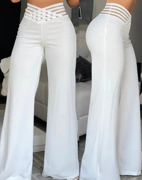 Anouk - Chic High-Waisted Elegance Woman's Trousers