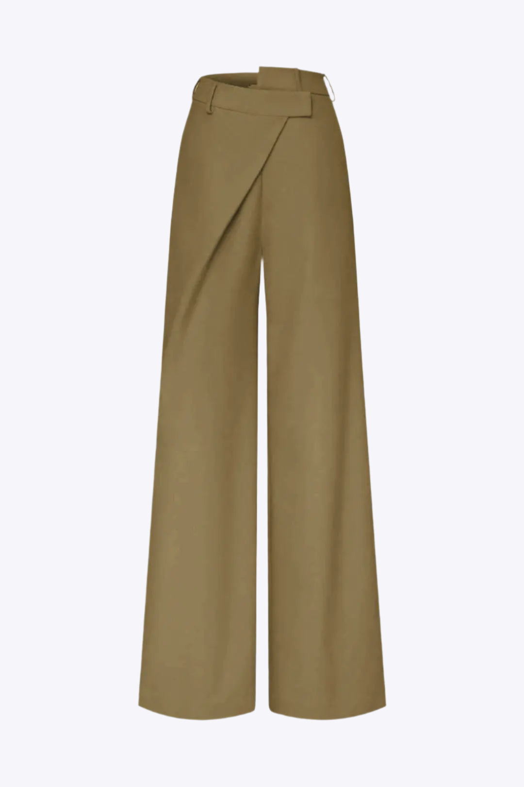 Asymmetrical Detail Wide Leg Trousers Dreamardi