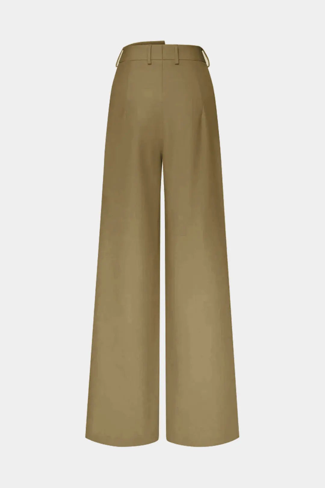 Asymmetrical Detail Wide Leg Trousers Dreamardi