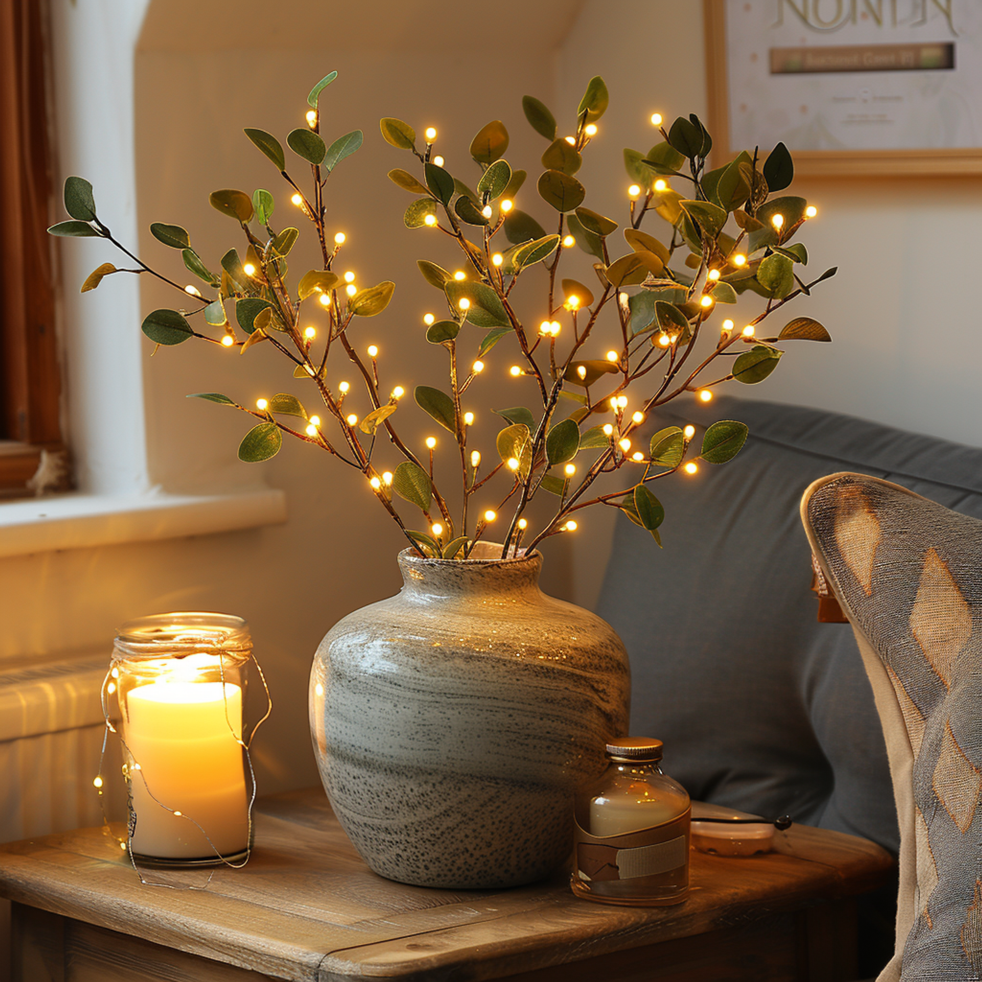 GlowVase - Enchanting Fairy Glow Table Lamp