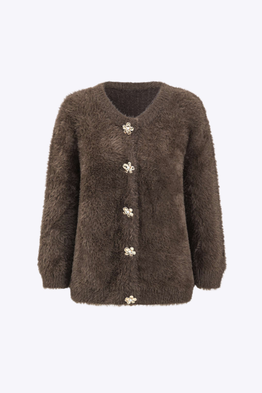Knitted Button Long-Sleeve Cardigan Dreamardi