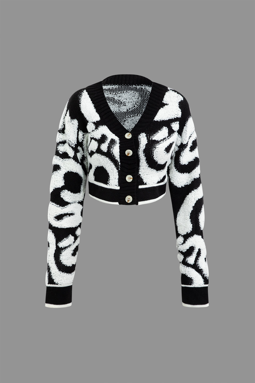 Colorblock V-neck Knit Button Up Cardigan Dreamardi