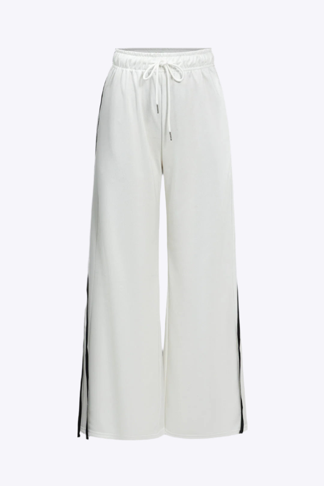 Contrast Tie-Up Wide Leg Trousers Dreamardi