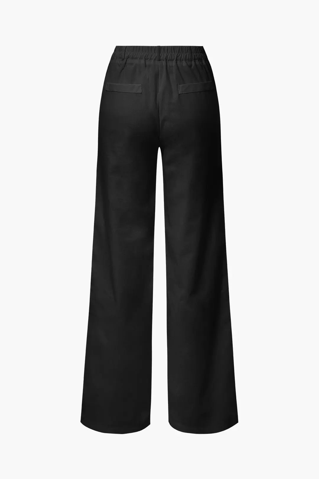 Basic Linen-Blend Straight Leg Pants Dreamardi