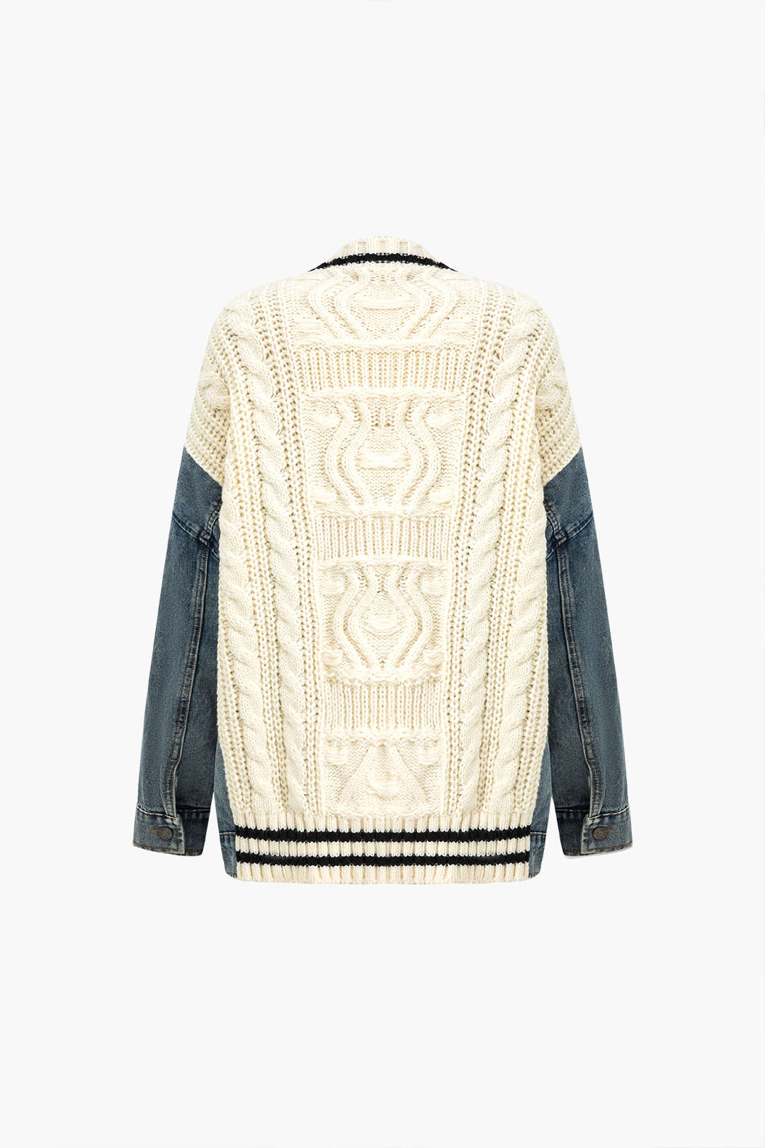 Button Patchwork Pocket Sweater Cardigan Dreamardi
