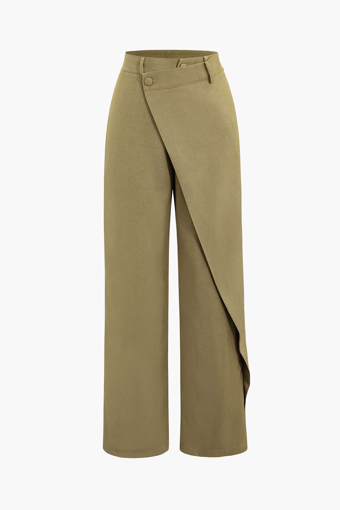 Draped Wrap Straight Leg Suit Pants Dreamardi