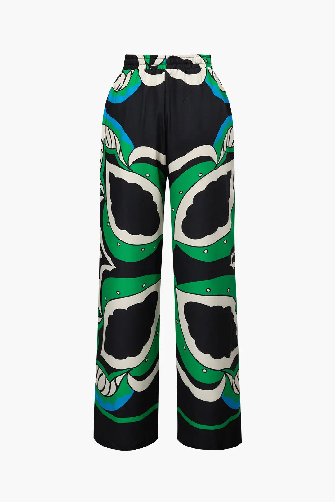 Printed Drawstring Waist Straight Leg Pants Dreamardi