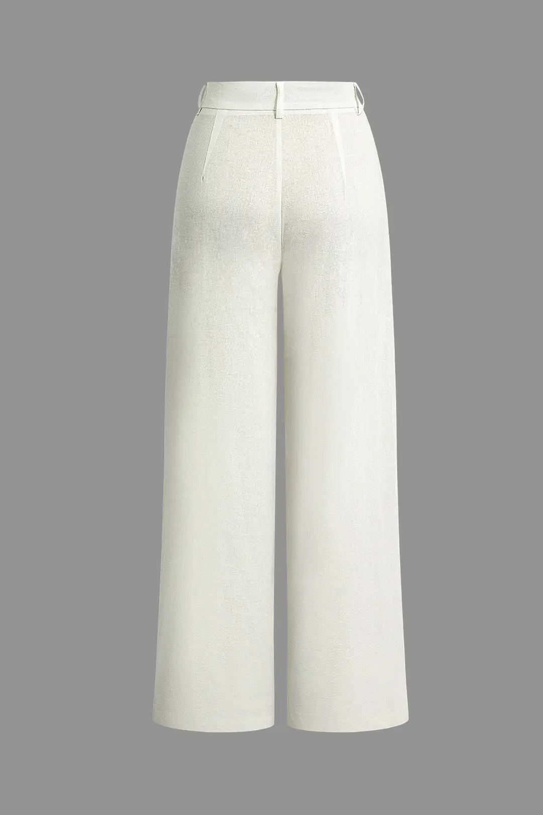 Linen Asymmetrical Zipper Straight Leg Pants Dreamardi