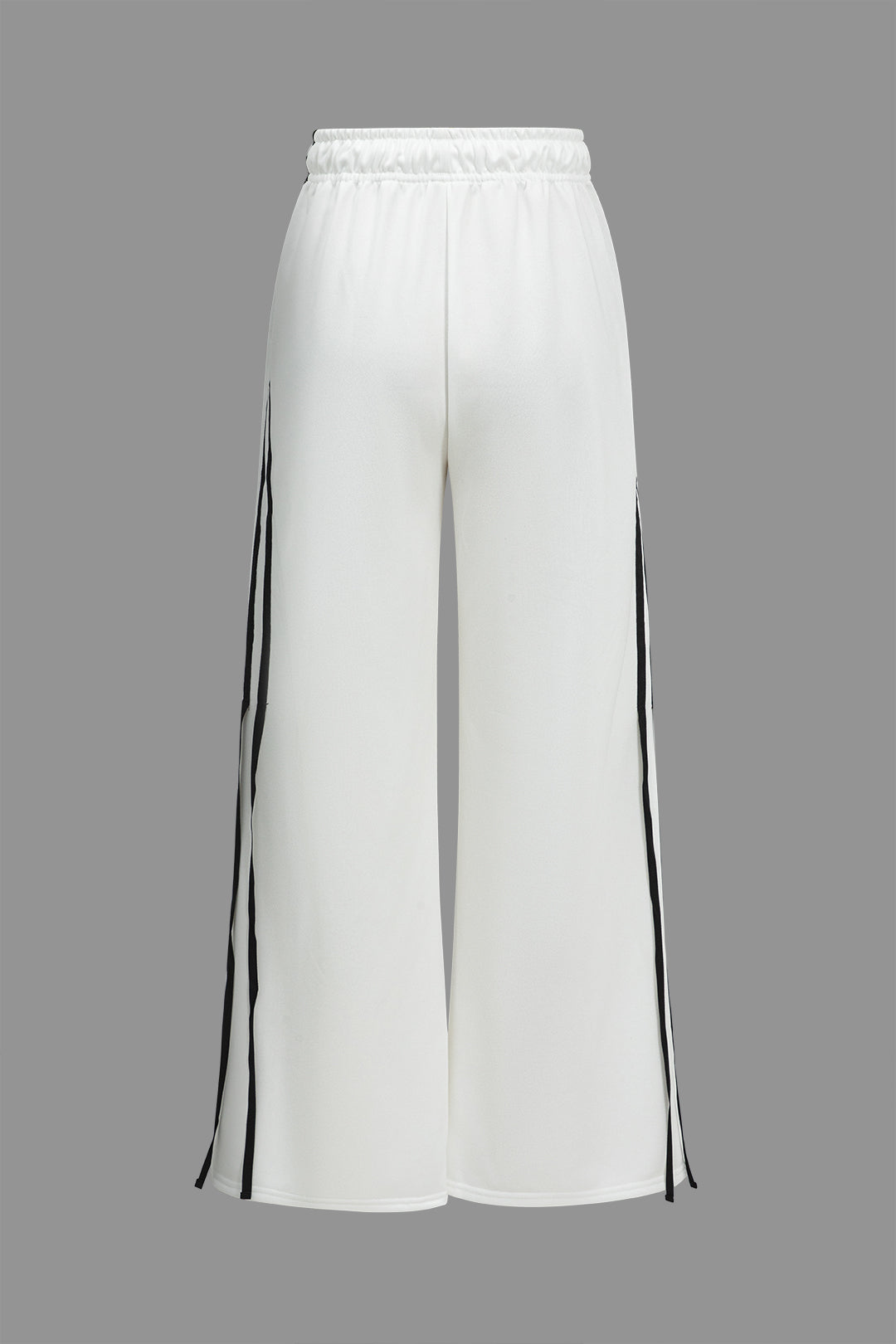 Contrast Tie-Up Wide Leg Trousers Dreamardi